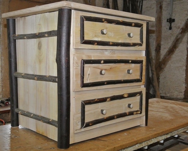 commode 3 tirroirs