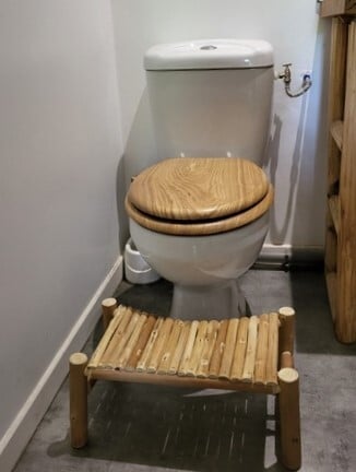 demi rondin toilette