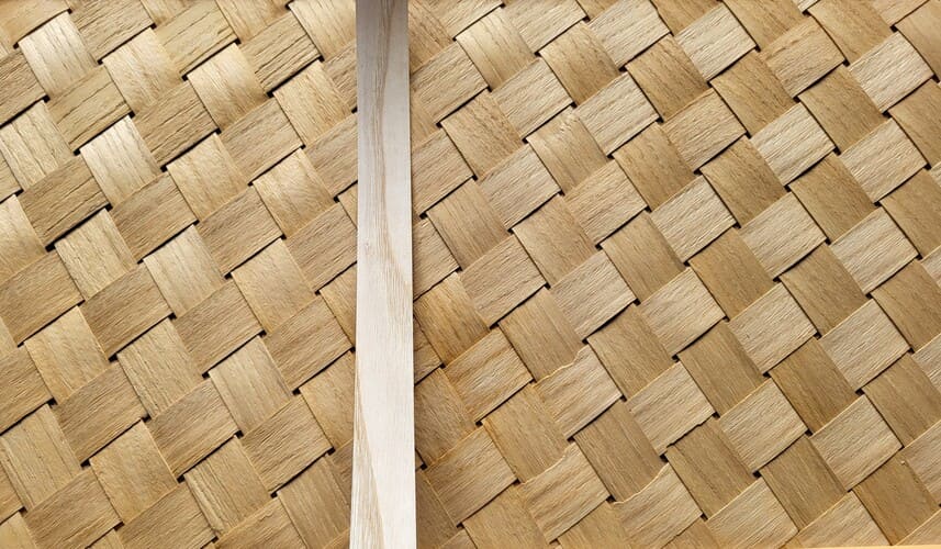 banc en éclisses de châtaignierlocal, fabrication artisanale, fait main, éco conçu